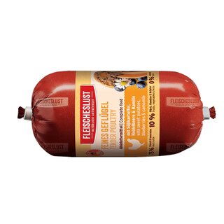 Fleischeslust Classic Feines Geflgel mit Skartoffel, Heidelbeere & Kamille 800 g Wurst