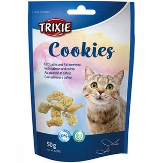 Trixie Cookies m. Lachs/Katzenminze 50 g