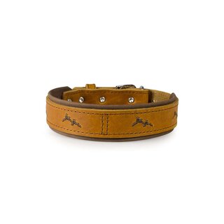 Halsband Zweiburgen Kastanie / Mocca Breite 40 mm / Lnge 55 cm