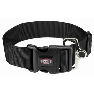 Trixie Premium Halsband S-M/30-45 cm/15 mm schwarz