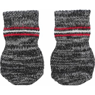 Trixie Hundesocken, 2 Stk., grau