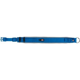 Trixie Premium Halsband, extra breit royalblau/grafit S-M (33?42 cm/35 mm)