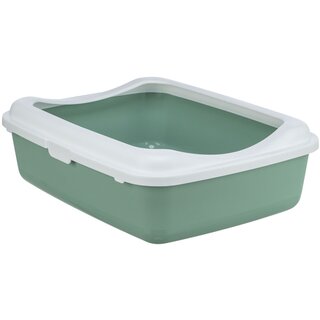 Trixie Katzentoilette Classic 37 x 15 x 47 cm salbei/wei