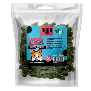 BUBU PETS Hundesnacks 500g Zahnbrsten (mint)