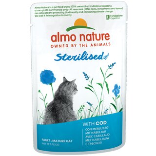 Almo Nature Sterilised mit Kabeljau, 70 g