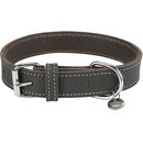 Trixie Rustic Fettleder-Halsband, grau, L-XL: 57?66 cm/30 mm