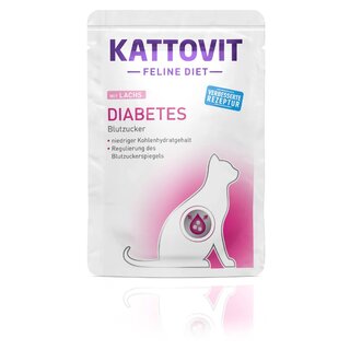 Kattovit Diabetes, 85g Frischebeutel mit Lachs