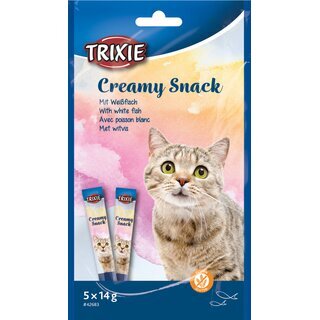 Trixie Creamy Snacks mit Weifisch, 5  14 g